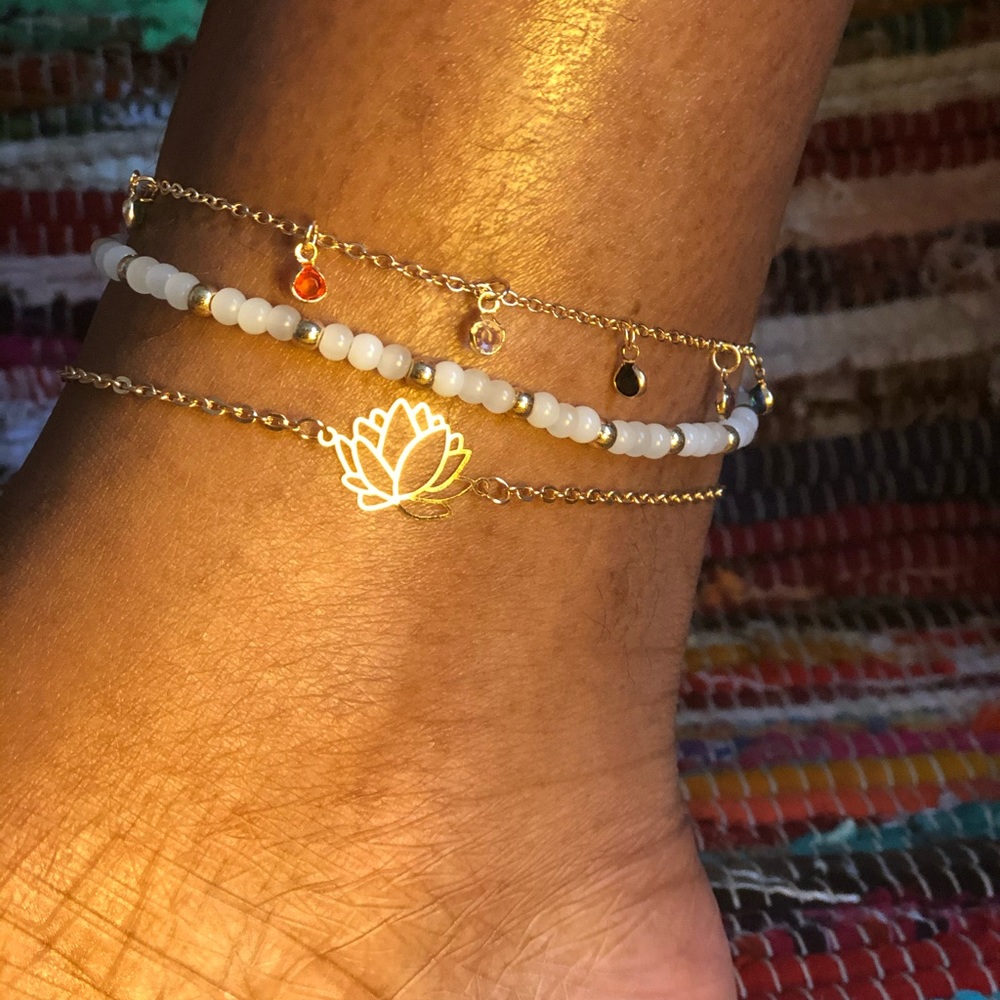 Lotus Chakra Anklet ✨ - Picture 1 of 1